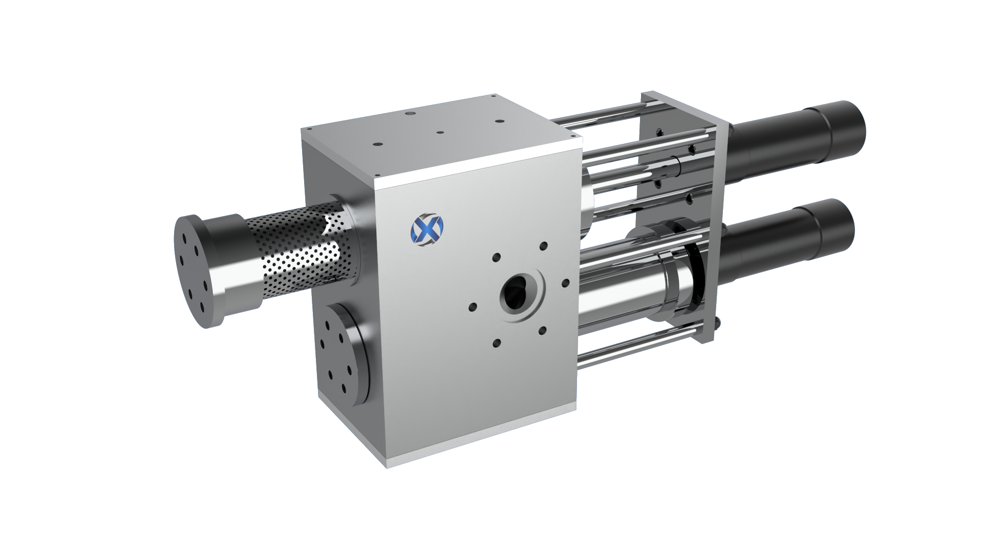 雙柱大面積換網器