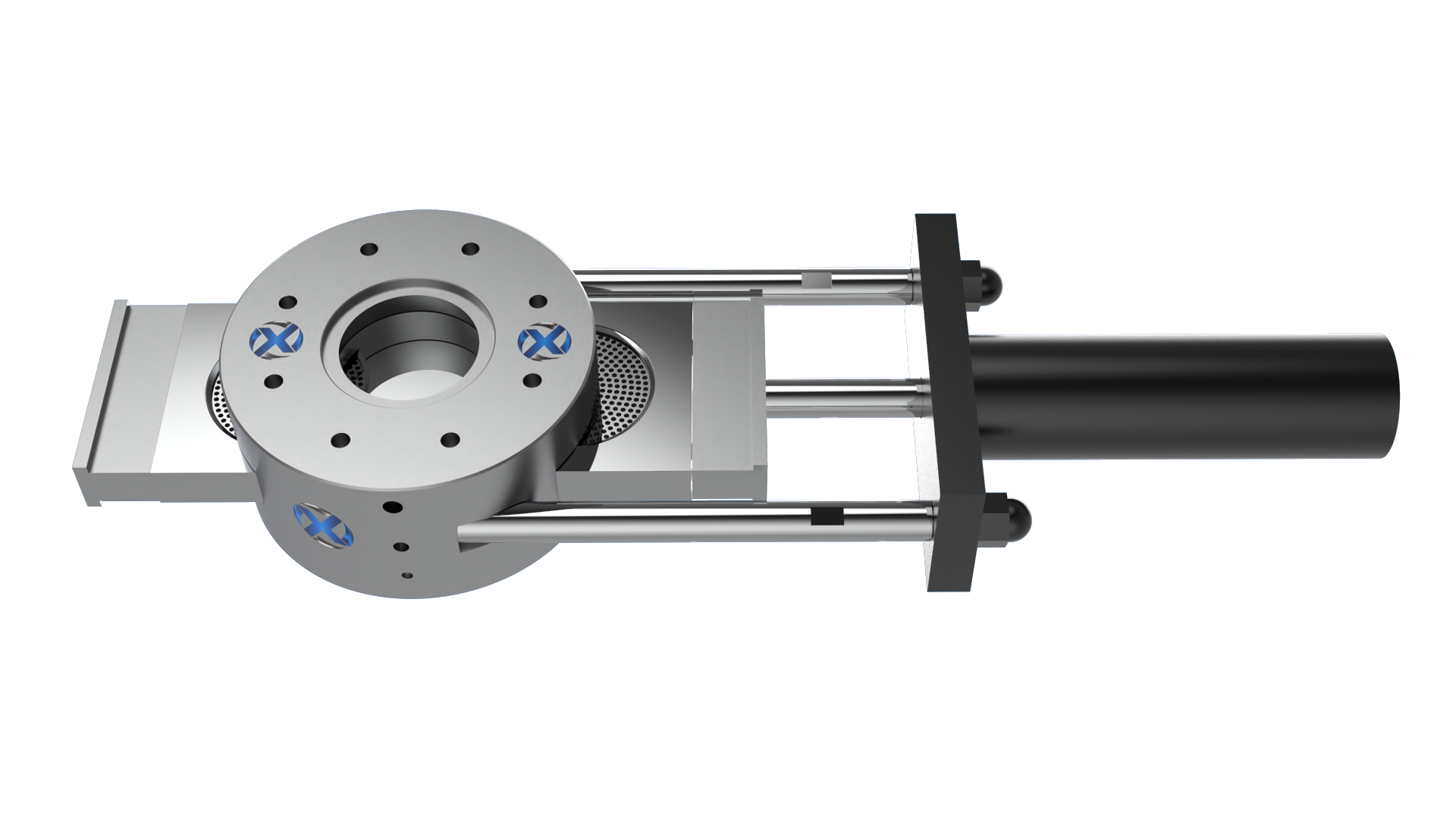 單板雙工位圓形換網器